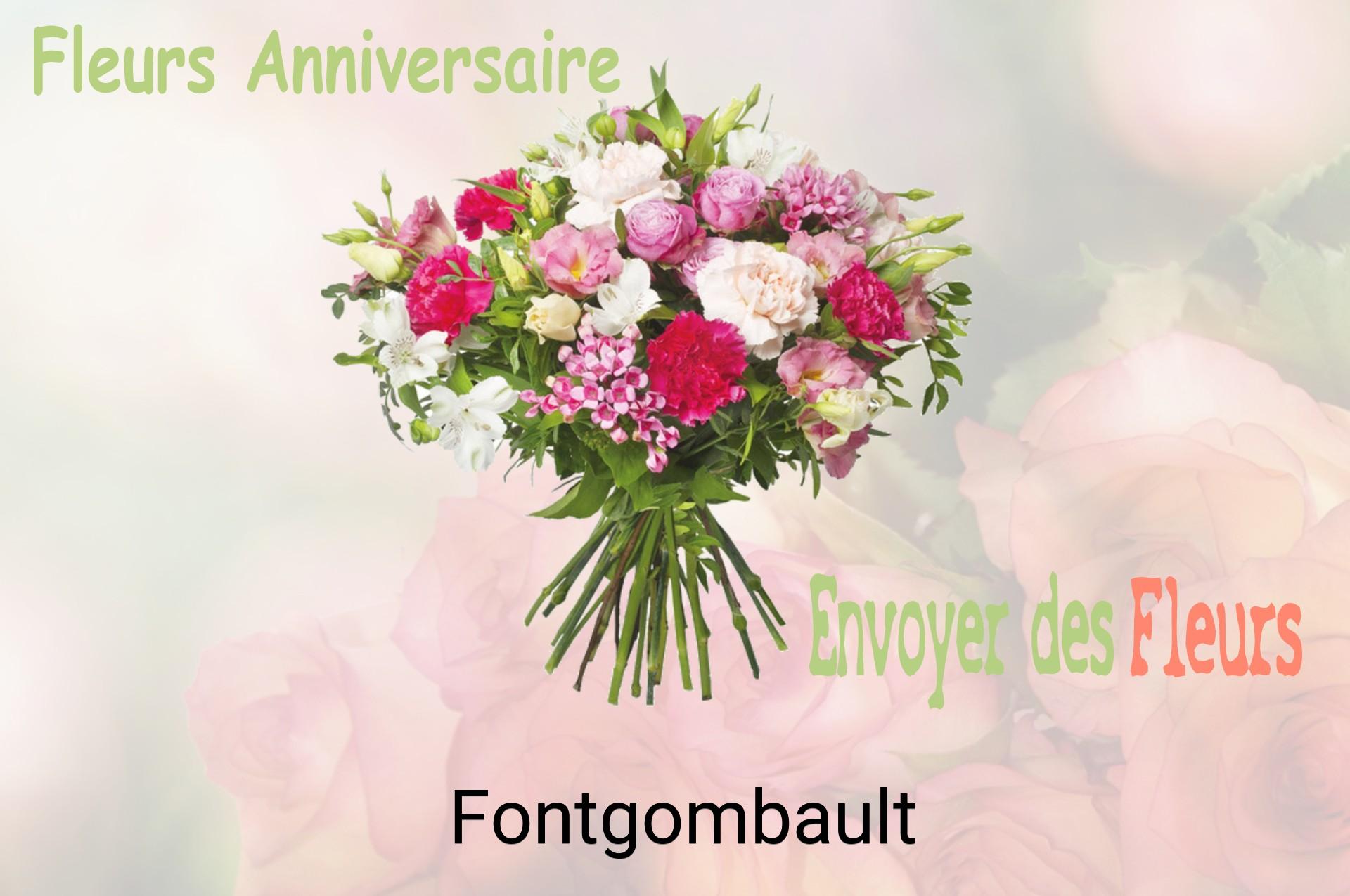 Bouquet de fleurs d’anniversaire livré à Fontgombault