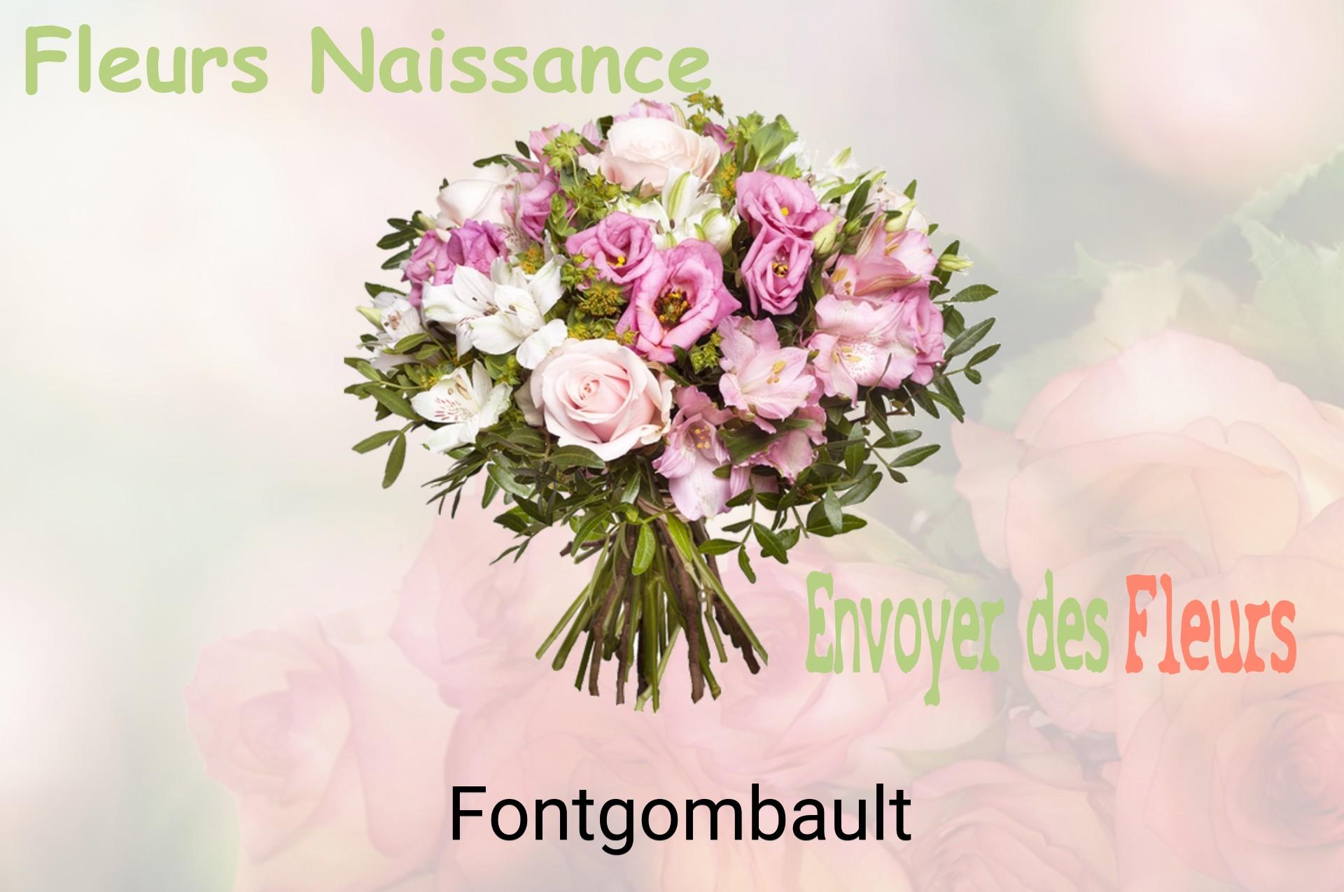 Bouquet de fleurs de naissance livré à Fontgombault